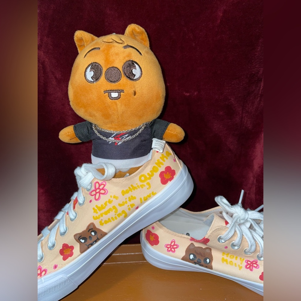 Stray kids skzoo Han Quokka inspired shoes.